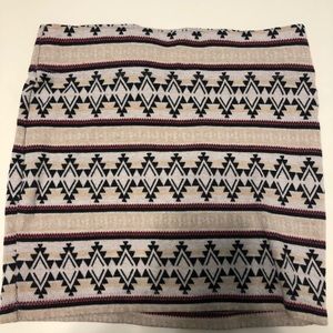 Body con Pattern mini Skirt